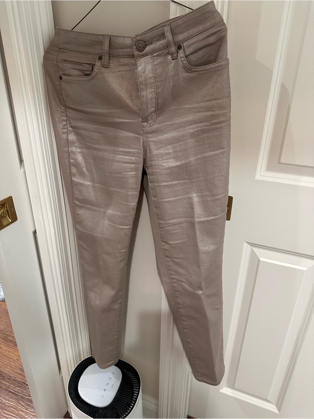 Tommy Bahama Metallic Taupe Slim Jeans
